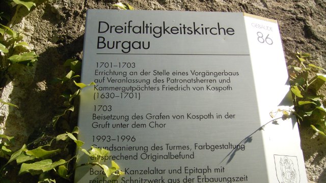 Himmelfahrts-Gottesdienst in Burgau statt an der Trießnitz