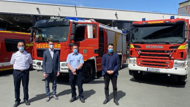3 000. Feuerwehr-Fahrzeug mit Digitalfunk 