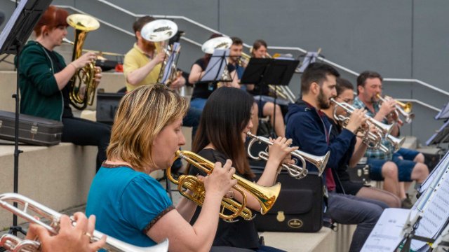 Jenaer Brass Band BlechKLANG probt in Präsenz
