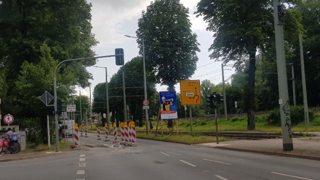 Kahlaische Straße: Zweite Bauphase beginnt unter Vollsperrung 