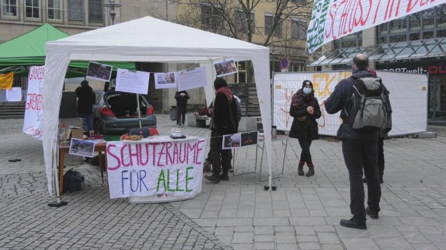 Kundgebung vor Stadtratssitzung 