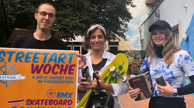 Streetart und urbaner Sport im Paradiespark 