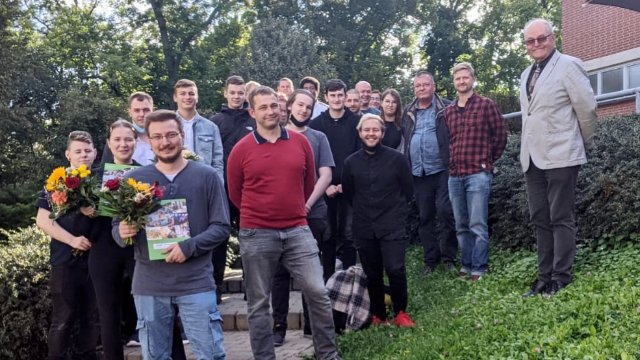 Auszubildende begrüßt und verabschiedet 