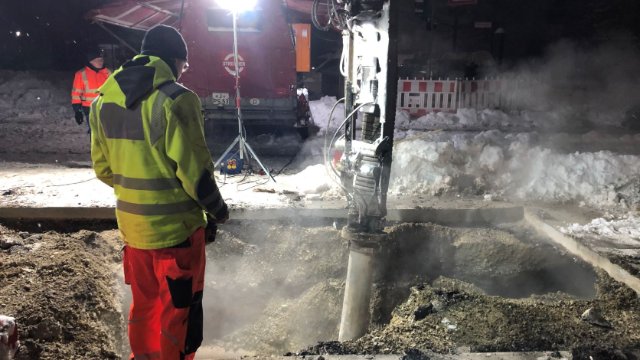 Austausch der Fernwärmeleitung in Jena-Nord 