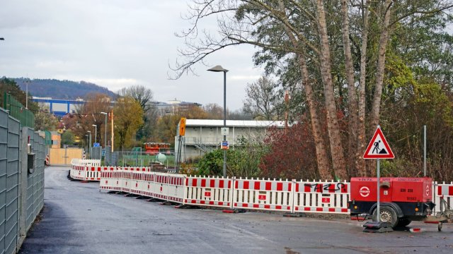 Sperrung: Gasleitungsbau in der Oberaue 