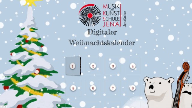 Digitaler Weihnachtskalender der Musik- und Kunstschule