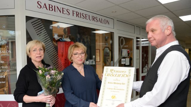 Urkunde zum 20. Salon-Jubiläum 