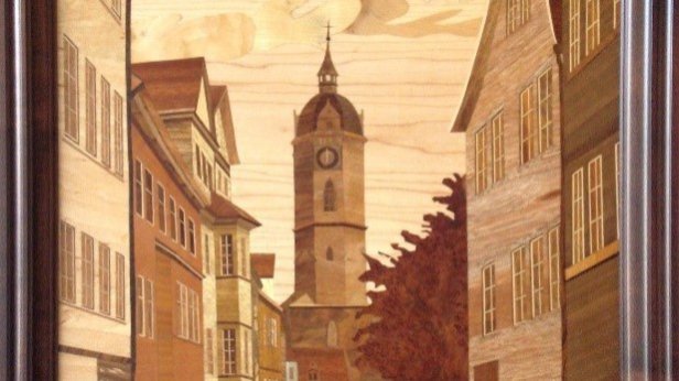 Intarsien-Ausstellung im Stadtteilbüro Lobeda