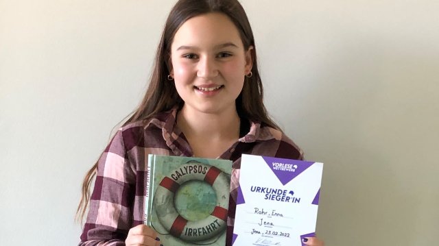 Stadtausscheid: Beste Vorleserin Jenas gekürt