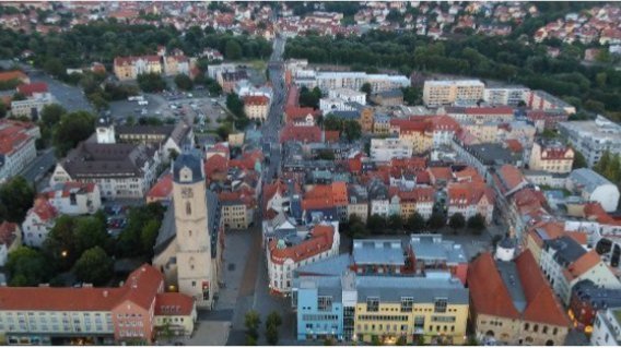 Das Bündnis "Jena solidarisch" zeigt Solidarität mit der Ukraine