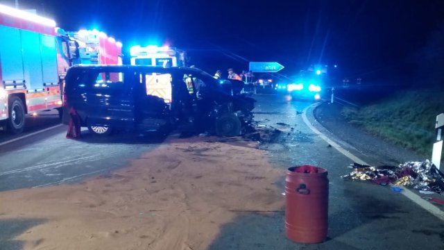 Schwerer Verkehrsunfall auf der A9 bei Schleiz