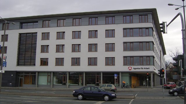 Eingangszone der Arbeitsagentur geschlossen 