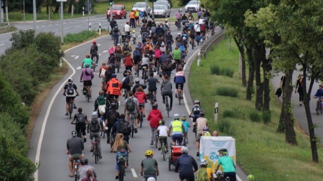 Fahrrad-Demo Critical Mass am Dienstag