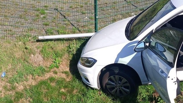 Verkehrsunfall auf der A9 bei Schleiz wegen Kreislaufproblemen