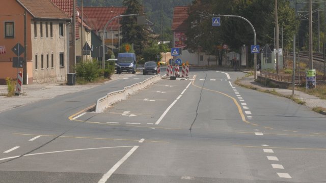 Vollsperrung der ehemaligen B 88 in Rothenstein 