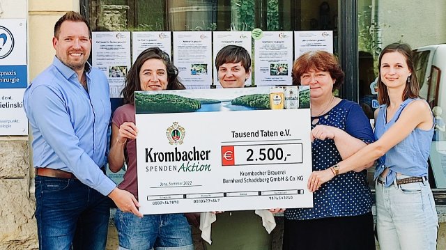 Brauerei-Spende für Tausend Taten e.V.