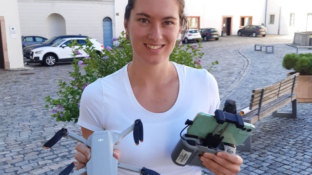 Ausstellung mit SHK-Drohnen-Fotos 