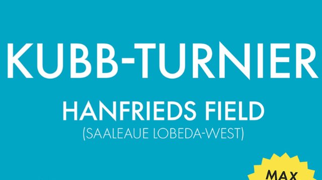 Einladung zum KUBB-Turnier