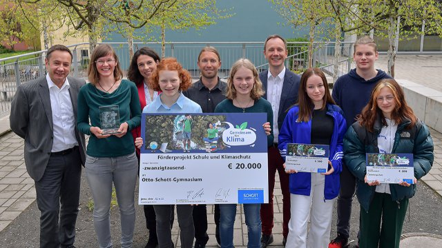SCHOTT fördert Klimaschutz an Schulen 