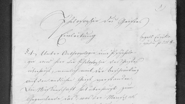 Jahrhundertfund zu berühmtem Philosophen Hegel 