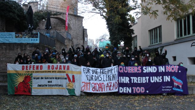 Solidaritätsaktion in Jena