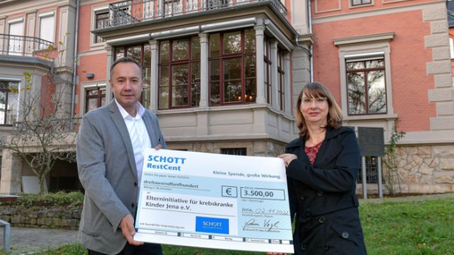 SCHOTT Jena unterstützt Elterninitiative 