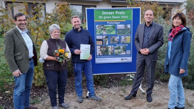 Preise für Grüne Oasen in Jena verliehen Jena TV Sehen, was bewegt.