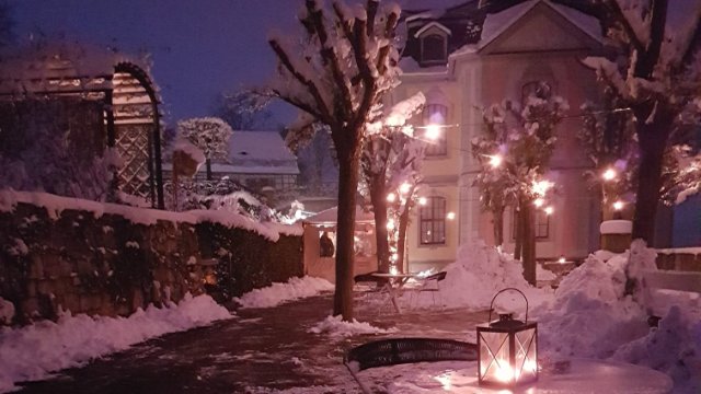 Winterzauber am Rokokoschloss Dornburg