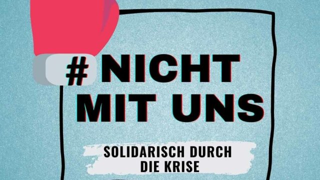 Demo vor Stadtratssitzung vom #nichtmituns-Bündnis 
