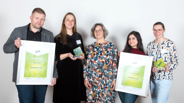 Zwei Firmen erhielten i-work Unternehmenspreis 