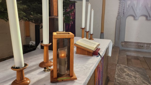 Friedenslicht aus Betlehem in der Stadtkirche