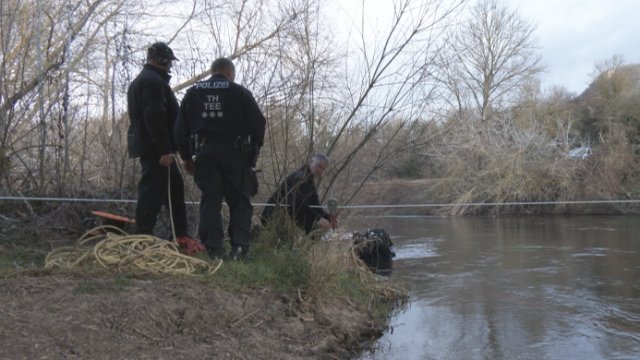 Tauchereinsatz an Saalebrücke Jena-Kunitz