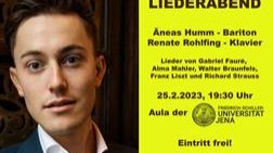 Absage des Liederabends mit Äneas Humm