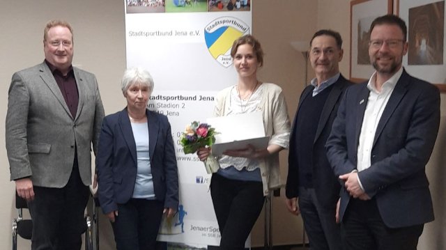 Ehrennadel des Stadtsportbundes Jena verliehen