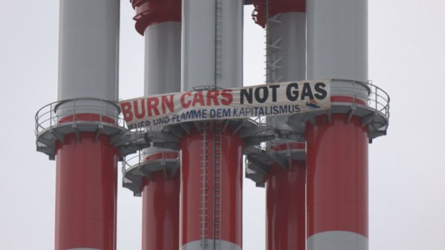 Klima-Protest am Heizkraftwerk: TEAG will Anzeige erstatten