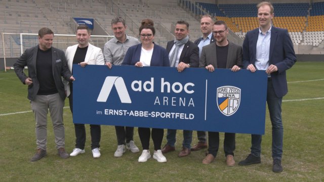 Namensrecht: „ad hoc Arena im Ernst-Abbe-Sportfeld“