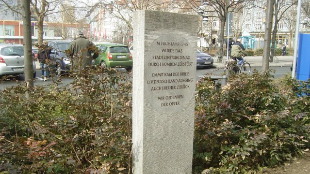 Gedenken an die Bombardierung Jenas