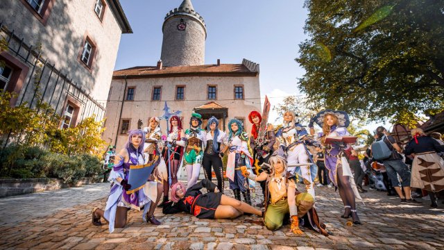 Cosplay-Veranstaltung auf der Leuchtenburg