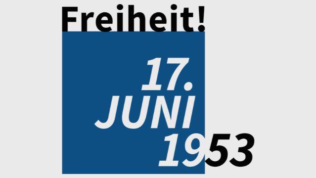 Lesung zum „Aufstand für die Freiheit“ am 17. Juni 1953 