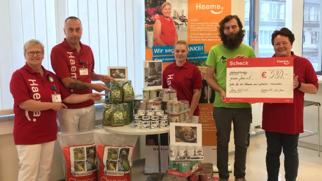 Tierheim erhält Geld aus Blut- und Plasmaspenden