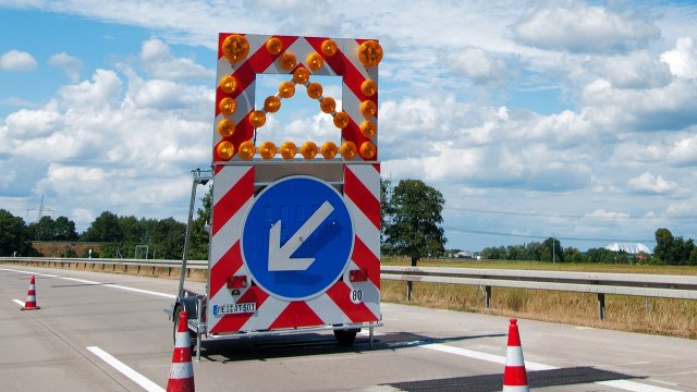 Teilsperrung auf der A9