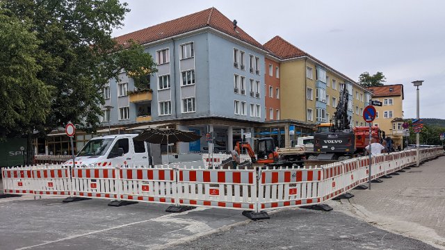 Baumaßnahme in der Weigelstraße