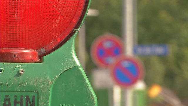 Bauarbeiten an der Wendeschleife Zwätzen