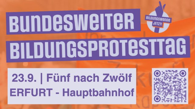 Gewerkschaft ruft zum Bildungsprotest auf