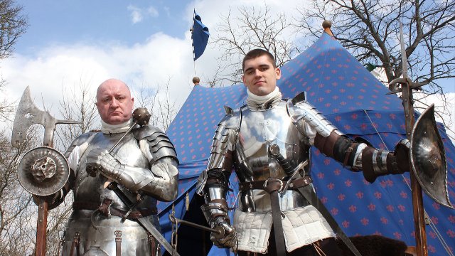 Ritter auf der Leuchtenburg am Kindertag