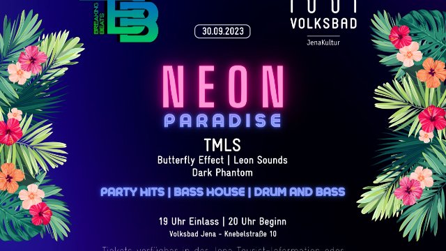 Jugenddisko „NEON PARADISE“ im Volksbad