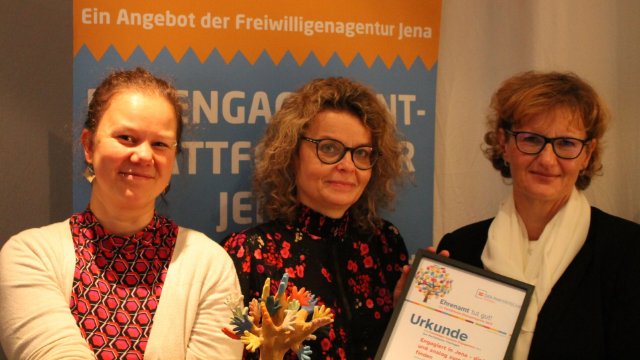 Paritätischer Ehrenamtspreis für „Engagiert in Jena“ 