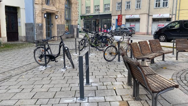Neue Fahrradbügel für die Innenstadt