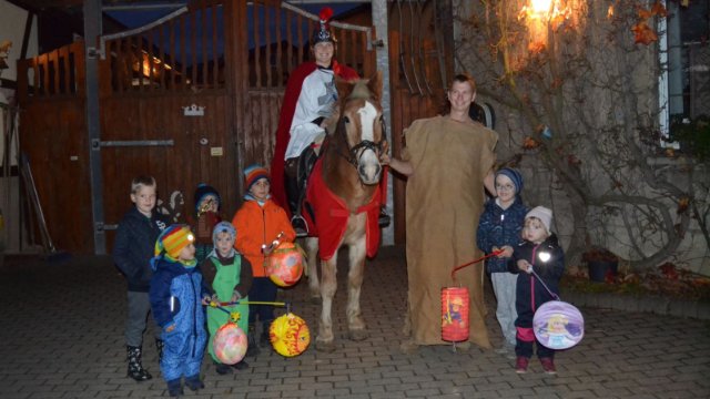 Martinstag in Cospeda mit Lampionumzug