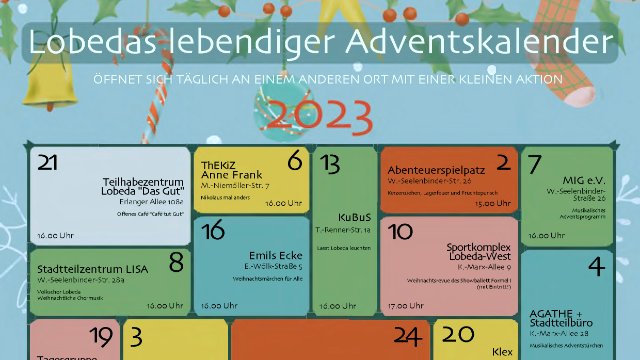 Lobedas lebendiger Adventskalender